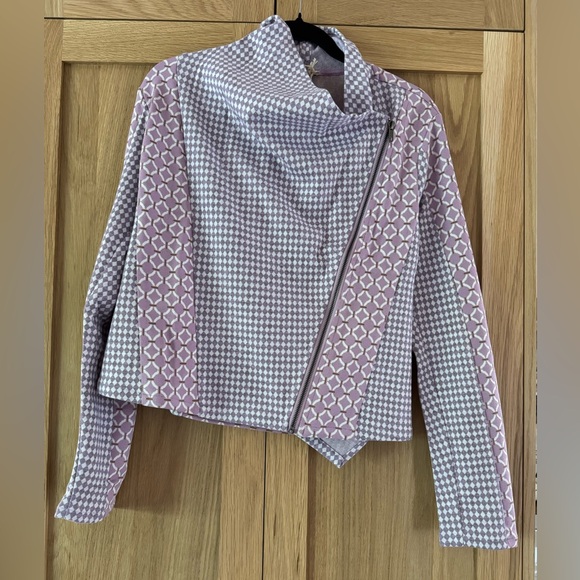 Mystree Lilac Patterned Women's Blazer - Picture 2 of 4